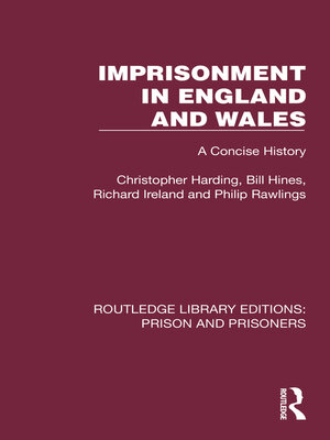 cover image of Imprisonment in England and Wales